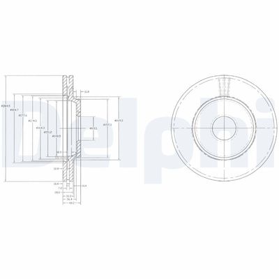 спирачен диск DELPHI BG2419
