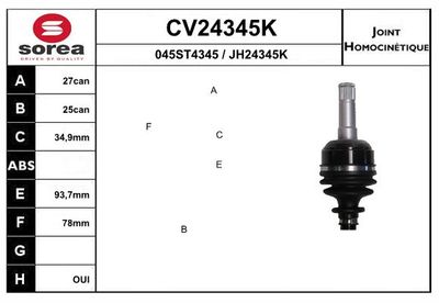 GELENKSATZ ANTRIEBSWELLE