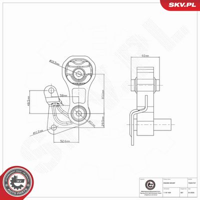 SUPORT MOTOR ESEN SKV 75SKV157 4