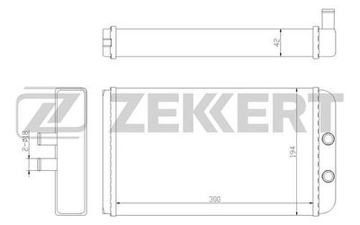 ZEKKERT MK-5027 Радіатор пічки 
