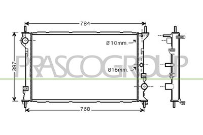 RADIATOR RACIRE MOTOR PRASCO FD930R002