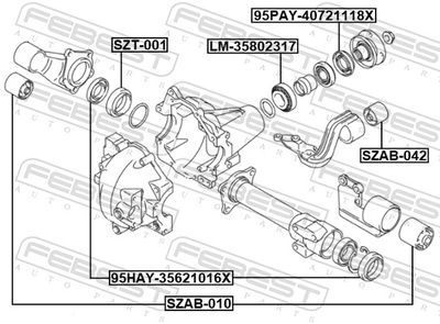 RULMENT DIFERENTIAL FEBEST SZAB010 1