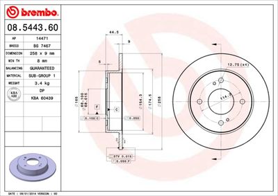 Brake Disc 08.5443.60