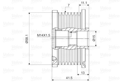 SISTEM ROATA LIBERA GENERATOR VALEO 588082 1