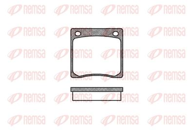 комплект спирачно феродо, дискови спирачки REMSA 0067.00