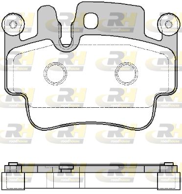 Комплект тормозных колодок, дисковый тормоз ROADHOUSE 2982.10 для PORSCHE CAYMAN