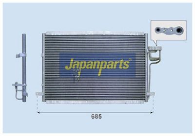 JAPANPARTS Kondensatorius, oro kondicionierius