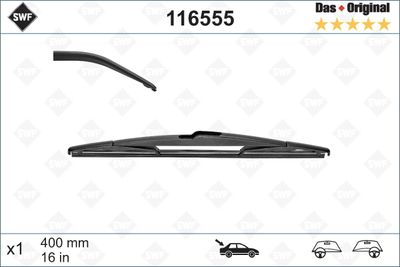 SWF 116555 Щетка стеклоочистителя для PEUGEOT 207