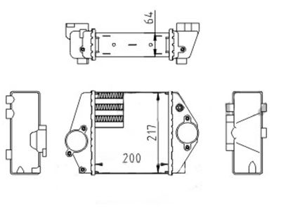 Интеркулер HART 612 084 для MAZDA MPV