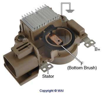 Régulateur d'alternateur WAI — 12V, 9cm