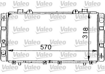 VALEO 731199 Радіатор охолодження двигуна для TOYOTA (Тойота)