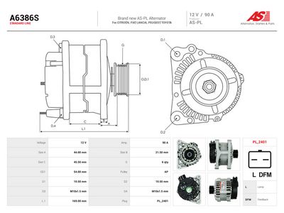 generátor AS-PL A6386S