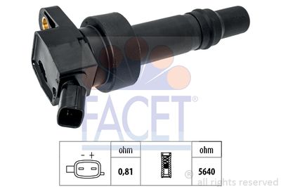 Катушка зажигания FACET 9.6511 для HYUNDAI i40