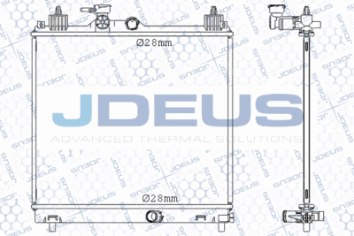 Радиатор, охлаждение двигателя JDEUS M-0420340 для SUZUKI IGNIS