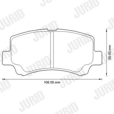 Brake Pad Set, disc brake 572589J