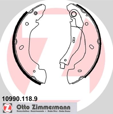 ZIMMERMANN Bremsbackensatz (10990.118.9)