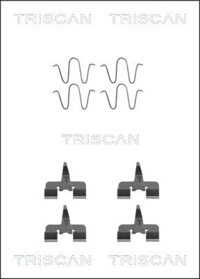 TRISCAN 8105 501582 Скоба тормозного суппорта  для MAZDA 323 F V (BA) 1.5 16V