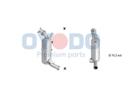 Filtr sadzy / filtr cząstek stałych, układ wydechowy OYODO 20N0106-OYO