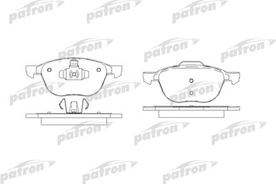 Комплект тормозных колодок, дисковый тормоз PATRON PBP1594 для VOLVO S40