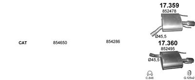 SISTEM DE ESAPAMENT POLMO POLMO01402