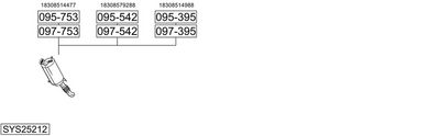 Изпускателна система BOSAL SYS25212