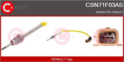 SENZOR TEMPERATURA GAZE EVACUARE