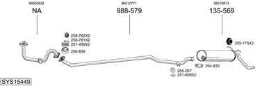 Układ wydechowy BOSAL SYS15449