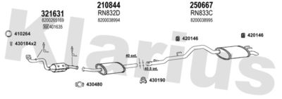 Układ wydechowy KLARIUS 720932E