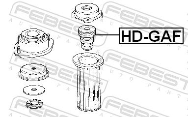 TAMPON CAUCIUC SUSPENSIE FEBEST HDGAF 1