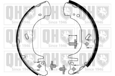 QUINTON HAZELL BS1134 Ремкомплект барабанных колодок  для OPEL MOVANO (Опель Мовано)