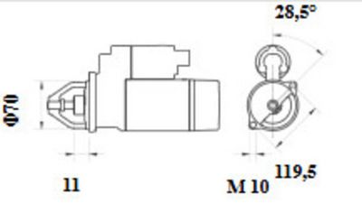 стартер MAHLE MS 1263