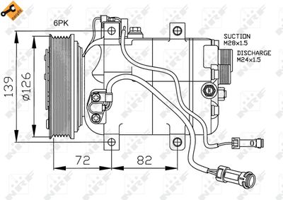 NRF 32027 Компрессор кондиционера  для AUDI COUPE (Ауди Коупе)