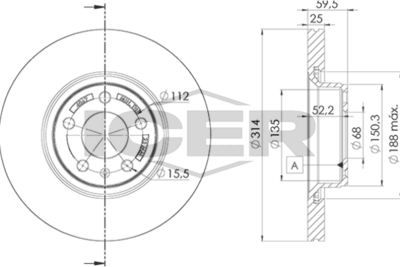 спирачен диск ICER 78BD4067-2