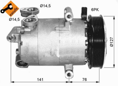 COMPRESOR CLIMATIZARE NRF 32411 2