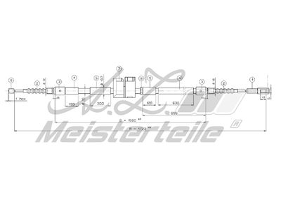 жило, ръчна спирачка A.Z. Meisterteile AZMT-44-031-1359