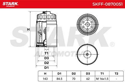 горивен филтър STARK SKFF-0870051