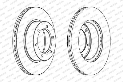 BREMSSCHEIBE FERODO DDF596 1