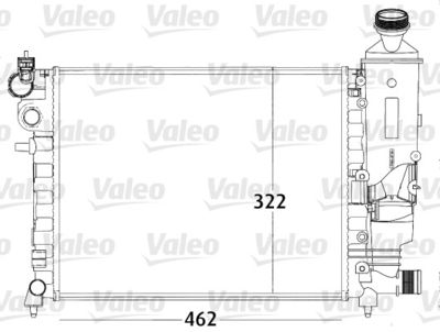 VALEO 731498 Радиатор охлаждения двигателя  для PEUGEOT 106 (Пежо 106)