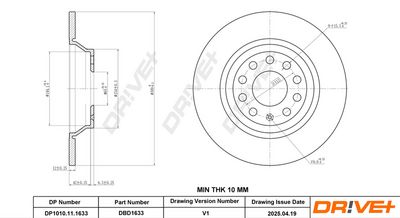 BREMSSCHEIBE DR!VE+ DP1010111633 2