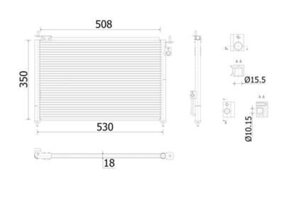 Condensor, airconditioning - AC910000S - MAHLE