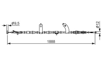 CABLU FRANA DE PARCARE BOSCH 1987482854 4