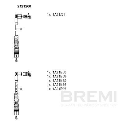 SET CABLAJ APRINDER BREMI 212T200