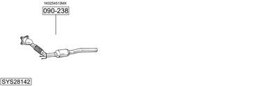 ABGASANLAGE BOSAL SYS28142