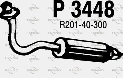 Предглушитель выхлопных газов FENNO P3448 для MAZDA E