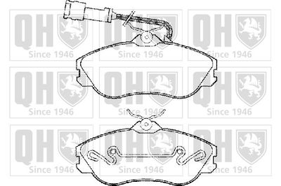 Комплект тормозных колодок, дисковый тормоз QUINTON HAZELL BP958 для AUDI QUATTRO