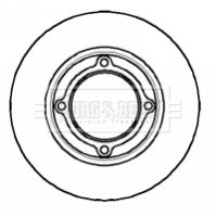 спирачен диск BORG & BECK BBD5024