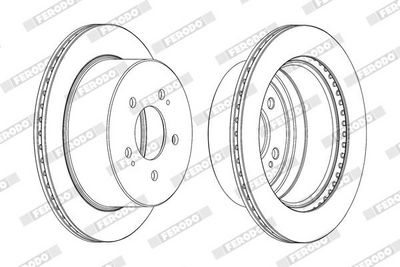 BREMSSCHEIBE FERODO DDF2170C 1