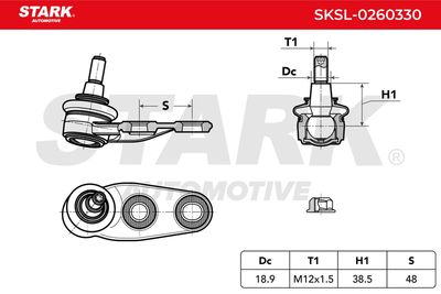 Шарнири STARK SKSL-0260330