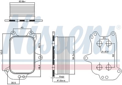 RADIATOR ULEI ULEI MOTOR NISSENS 90966 6