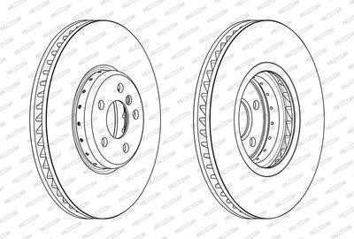 DISC FRANA FERODO DDF2625RVC1 1